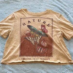 Cleo + Wolf Tan Graphic Tee